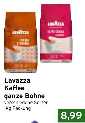 CAP Markt Lavazza Kaffee ganze Bohne 1kg Packung Angebot