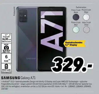 MEDIMAX Samsung Galaxy A71 Angebot