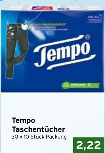 CAP Markt Tempo Taschentücher 30x10 Stück Packung Angebot