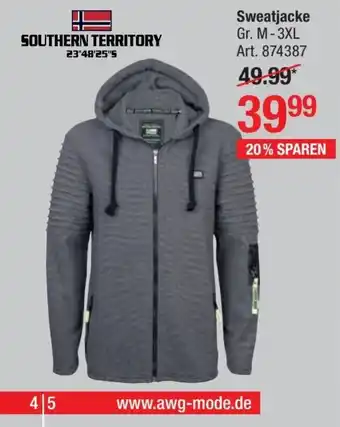 AWG Mode Southern Territory Sweatjacke Angebot