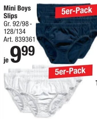 AWG Mode Mini Boys Slips 5er Pack Angebot