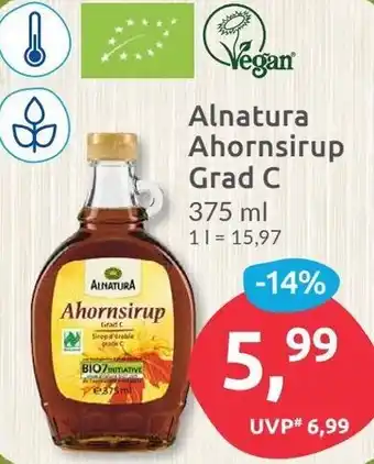 Budni Alnatura Ahornsirup Grad C 375 ml Angebot