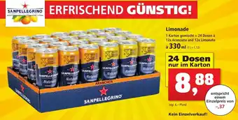 Thomas Philipps San Pellegrino Limonade 24 Dosen Angebot