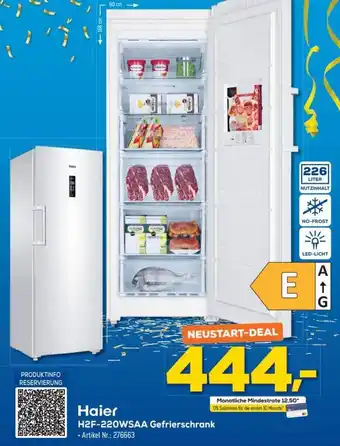 Euronics Berlet Haier H2F-220WSAA Gefrierschrank Angebot