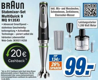 Expert Braun Stabmixer Set MultiQuick 9 MQ 9135XI Angebot