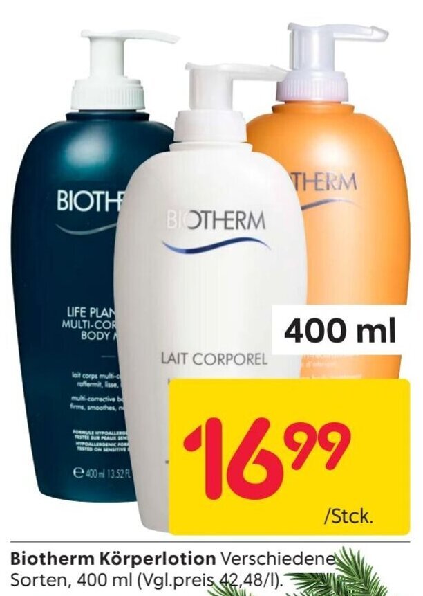 Biotherm Körperlotion 400 ml Angebot bei Rusta