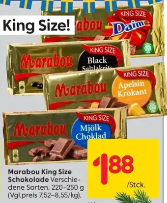 Rusta Marabou King Size Schokolade Angebot