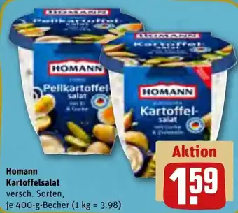 REWE Homann Kartoffelsalat 400 g Becher Angebot