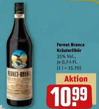 REWE Fernet Branca Kräuterlikör 0,7 l Fl. Angebot