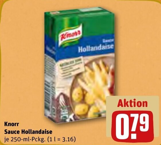 Knorr Sauce Hollandaise 250 ml Pckg. Angebot bei REWE