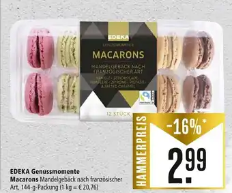 Marktkauf Edeka Genussmomente Macarons 144 g Packung Angebot