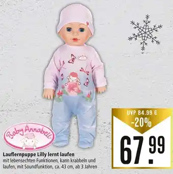 Marktkauf Lauflernpuppe Lilly lernt-laufen Angebot