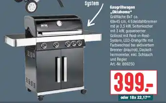 Hellweg Gasgrillwagen Oklahoma Angebot