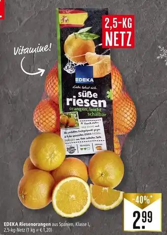 Marktkauf Edeka Riesenorangen 2,5 kg Netz Angebot