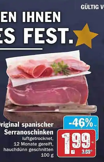 AEZ Original spanischer serranoschinken Angebot