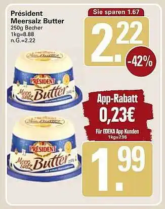 WEZ Président meersalz butter Angebot