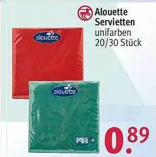 Rossmann Alouette servietten Angebot