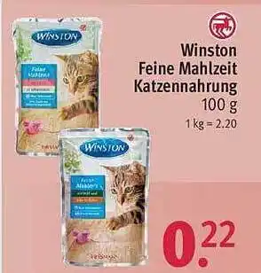 Rossmann Winston feine mahlzeit katzennharung Angebot