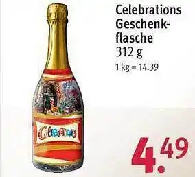 Rossmann Celebrations geschenk flasche Angebot