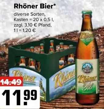 Logo Getränkemarkt Rhöner Bier 20x0,5 L Angebot