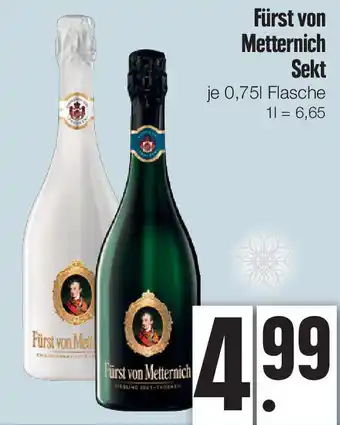 Edeka Xpress Fürst von Metternich Sekt 0,75L Flasche Angebot