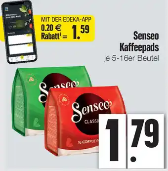 Edeka Xpress Senseo Kaffeepads 5-16er Beutel Angebot