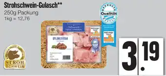 Edeka Xpress Strohschwein Gulasch 250g Packung Angebot