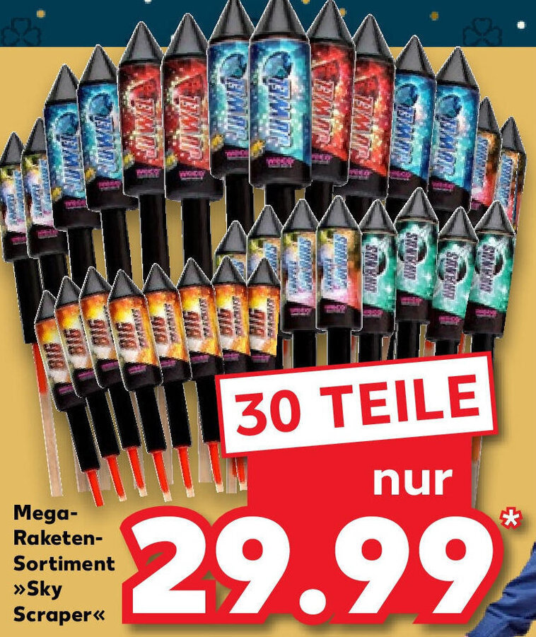 Mega Raketen Sortiment Sky Scraper Angebot bei Kaufland