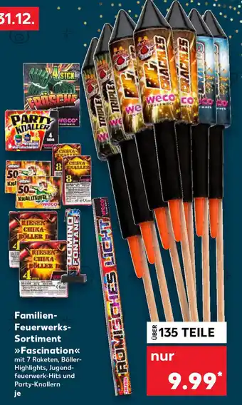 Kaufland Familien Feuerwerks Sortiment Fascination 135 Teile Angebot