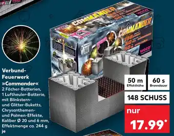 Kaufland Verbund Feuerwerk Commander 148 Schuss Angebot