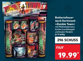 Kaufland Batteriefeuerwerk Sortiment Zombie Town 296 Schuss Angebot