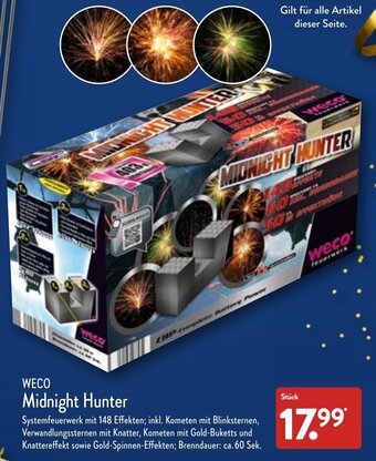 Aldi Nord Weco Midnight Hunter Angebot