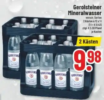 trinkgut Gerolsteiner Mineralwasser 12x1 L Angebot