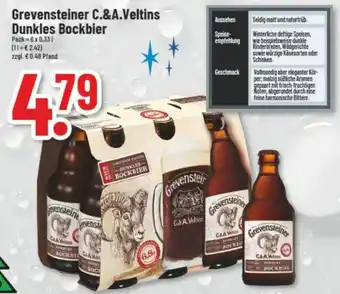 trinkgut Grevensteiner C. & A. Veltins Dunkles Bockbier 6x0,33 L Angebot