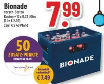 trinkgut Bionade 12x0,33 L Glas Angebot