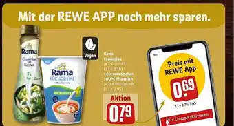 REWE Kaufpark Rama cremefine oder zum kochen 100% pflanzlich Angebot