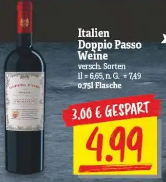 NP Discount Italien Doppio Passo Weine 0,75 L Flasche Angebot