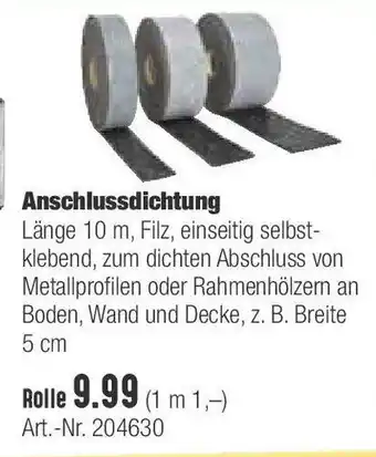 Hellweg Anschlussdichtung Angebot