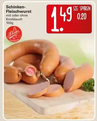 WEZ Schinken Fleischwurst 100g Angebot