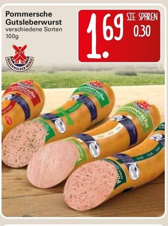 WEZ Pommersche Gutsleberwurst 100g Angebot