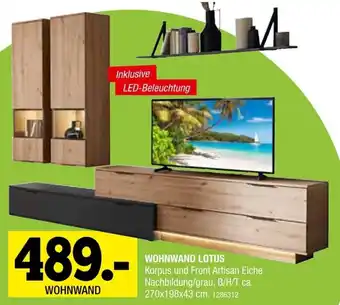 Osca Möbel Wohnwand Lotus Angebot