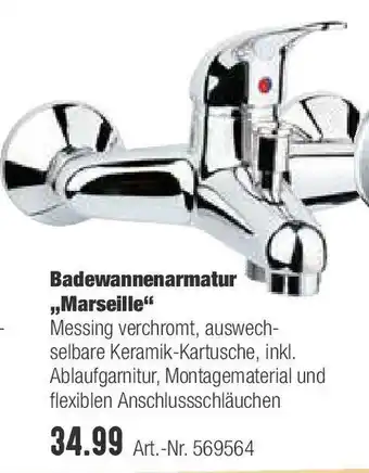 Hellweg Badewannenarmatur Marseille Angebot