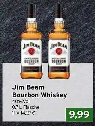 CAP Markt Jim beam bourbon whiskey Angebot