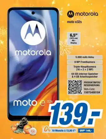 Expert Bening Motorola moto e32s Angebot