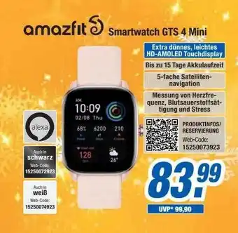 Expert Bening Amazfit smartwatch gts 4 mini Angebot