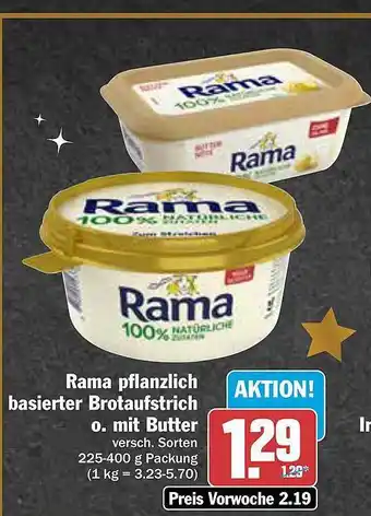 AEZ Rama pflanzlich basierter brotaufstrich oder mit butter Angebot