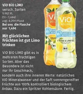 Markgrafen Vio bio limo Angebot