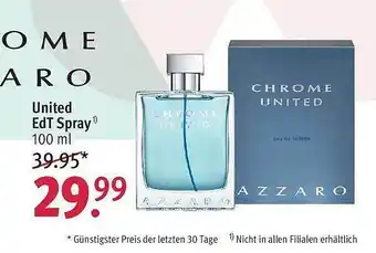 Rossmann Chrome azzaro united edt spray Angebot