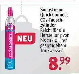 Rossmann Sodastream quick connect co2-touschzylinder Angebot