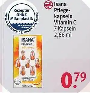 Rossmann Isana pflegekapseln vitamin c Angebot